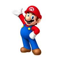 Mario at the starting level